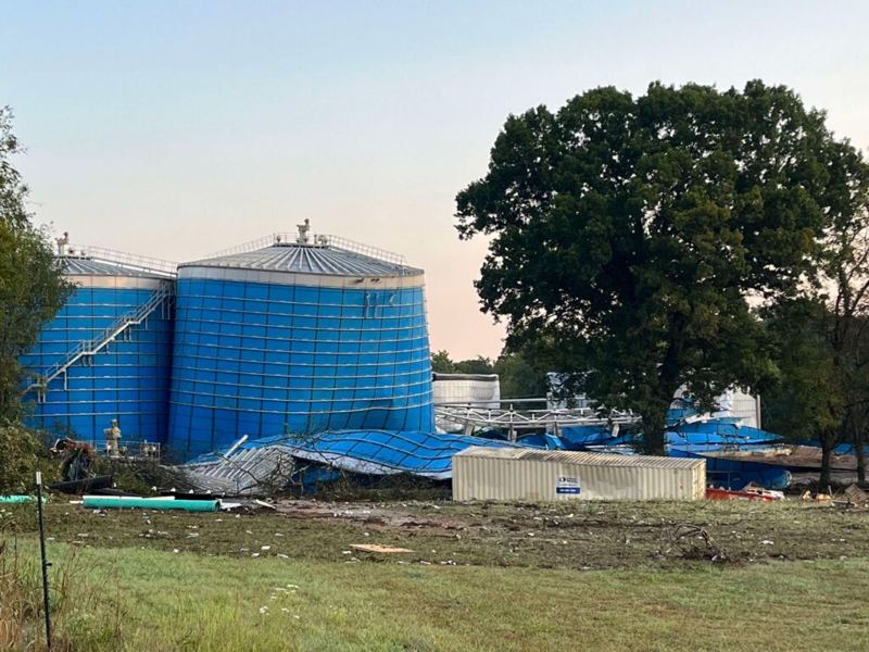Bolted tanks collapsed in the field after wind and seismic loads were left out of the design
